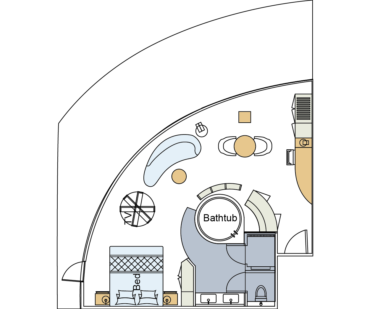 Presidential Suite Room Plan