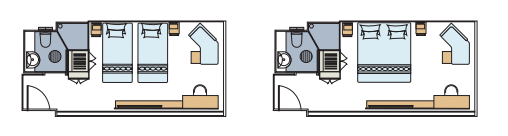 Voyage Deluxe Cabin room plan